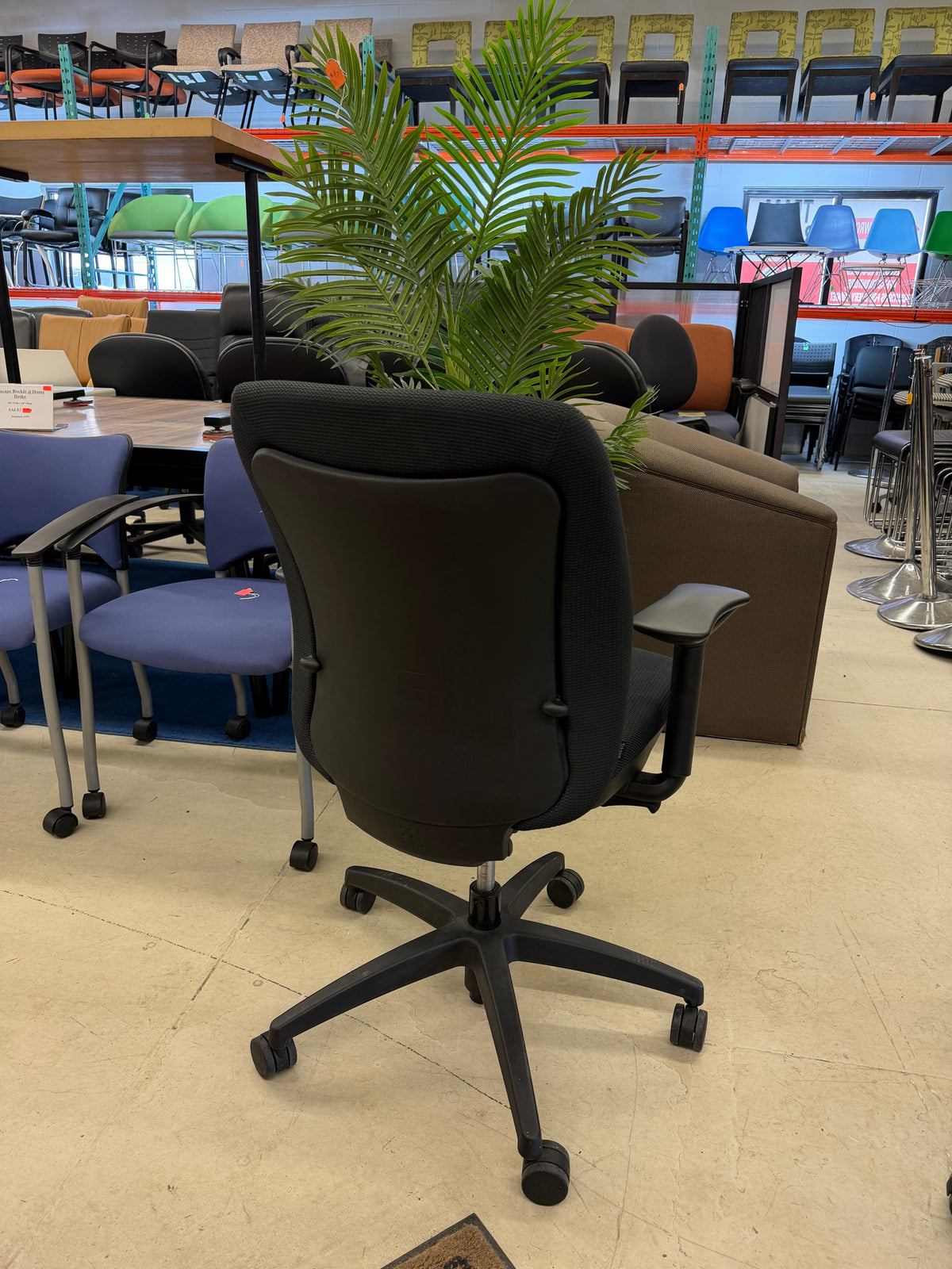 Black Teknion Amicus Office Chairs