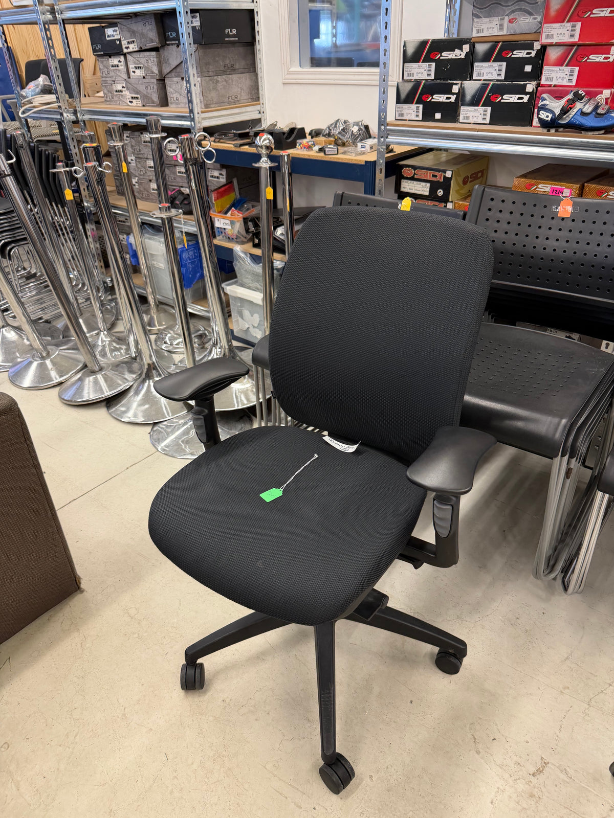 Black Teknion Amicus Office Chairs