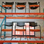 Orange Padded Reception Chairs