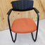 Orange Padded Reception Chairs