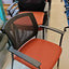 Black & Orange Stacking Reception Chairs with Arms