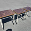 Dark Wood Grain Pocket Desks