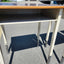 Dark Wood Grain Pocket Desks
